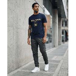 Camiseta PN212416 Básica Oscuro Para Hombre