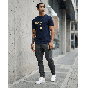 Camiseta PN212416 Básica Oscuro Para Hombre