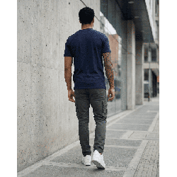 Camiseta PN212416 Básica Oscuro Para Hombre
