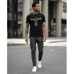 Camiseta PN212416 Básica Oscuro Para Hombre