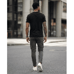 Camiseta PN212416 Básica Oscuro Para Hombre