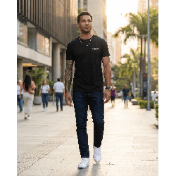 Camiseta PN100800 Básica Oscuro Para Hombre