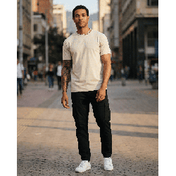 Camiseta PN451520 Básica Para Hombre