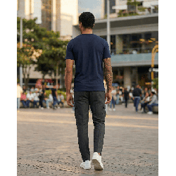 Camiseta PN307776 Básica Oscuro Para Hombre
