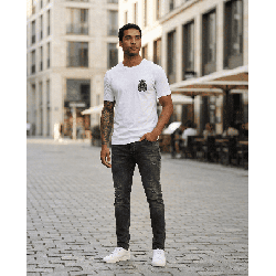 Camiseta PN369152 Básica Oscuro Para Hombre