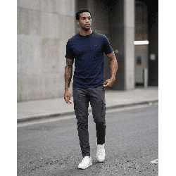 Camiseta PN729216 Básica Oscuro Para Hombre