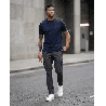Camiseta PN729216 Básica Oscuro Para Hombre