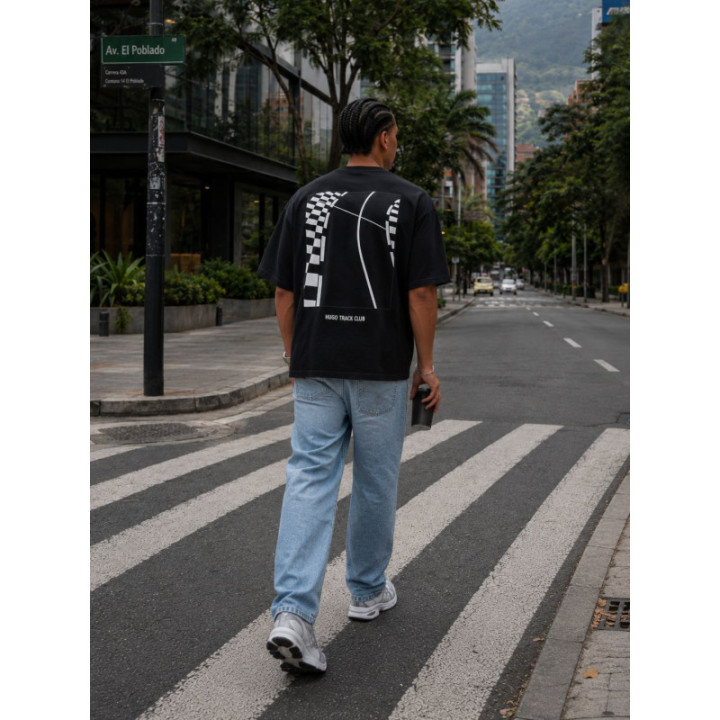 Camiseta PN080960 Oversize Negro para hombre