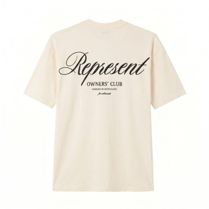 Camiseta PN982656 Oversize Crema para hombre